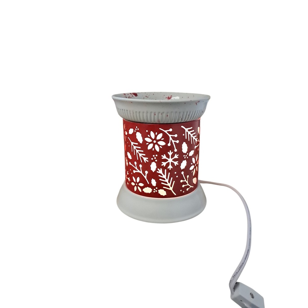 HomeWorx Harry‎ Slatkin Electric Wax Warmer Red Snowflake Holiday XCW-8217